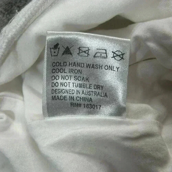 Princess Polly Shirt Womens Size 8 Darshan White Crop Top Rayon - Picture 6 of 7